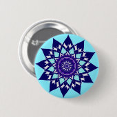 Schwarz-Weiß-Kosmos Button (Vorne & Hinten)