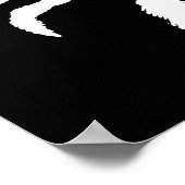 Schwarz-Weiß-Krabbe Poster (Ecke)