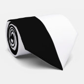 Schwarz/Weiß Krawatte (Gerollt)