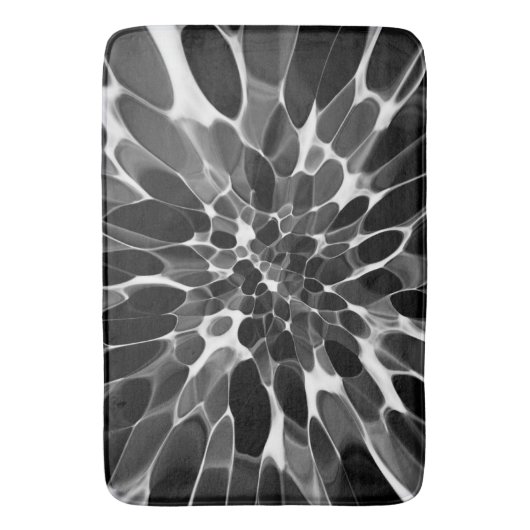 Schwarz-Weiß-Krawatte Badematte (Vorderseite Vertikal)