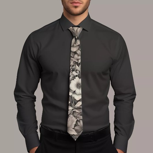 Schwarz-Weiß-Krawatte Krawatte