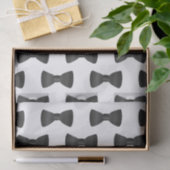 Schwarz-Weiß-Krawatte-Muster Seidenpapier (Geschenk)