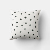Schwarz-Weiß-Kreuzkissen Kissen (Rückseite)