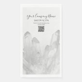 Schwarz-Weiß-Kristalle Salon Wellness-Center Serviette (Vorderseite)