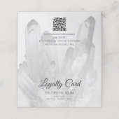 Schwarz-Weiß-Kristalle Salon Wellness-Center Treuekarte (Außenseite Aufgefaltet)