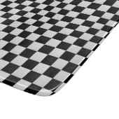 Schwarz-Weiß-Krokodil-Hautdruckschach Schneidebrett (Ecke)