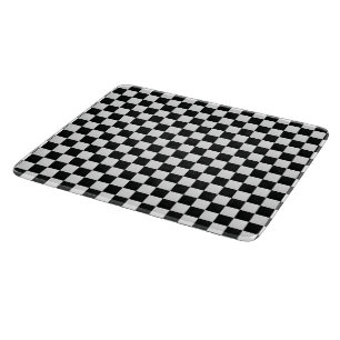 Schwarz-weiß-Krokodilhaut-Druck-Schach Schneidebrett