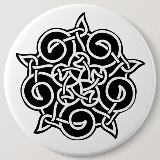Schwarz-Weiß-Kronen Button (Vorderseite)