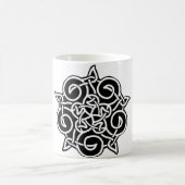 Schwarz-Weiß-Kronen Kaffeetasse (Mittel)