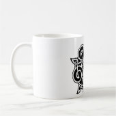 Schwarz-Weiß-Kronen Kaffeetasse (Links)