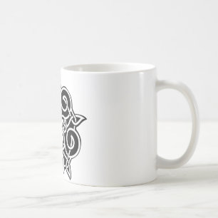 Schwarz-Weiß-Kronen Kaffeetasse