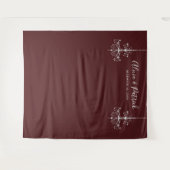 Schwarz-Weiß-Kronleuchter für Hochzeiten - Foto im Wandteppich (Vorderseite (Horizontal))