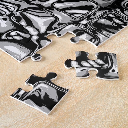 Schwarz-Weiß-Kuben Puzzle (Seite)