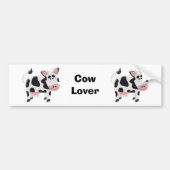 Schwarz-Weiß-Kuh Autoaufkleber (Vorne)