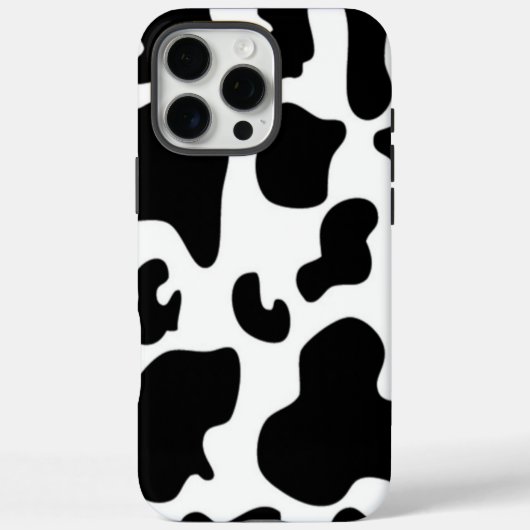 Schwarz-Weiß-Kuh Case-Mate iPhone Hülle (Rückseite)