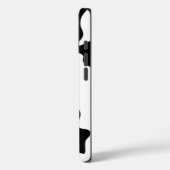 Schwarz-Weiß-Kuh Case-Mate iPhone Hülle (Rückseite / Links)