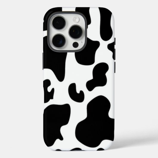 Schwarz-Weiß-Kuh Case-Mate iPhone Hülle (Rückseite)