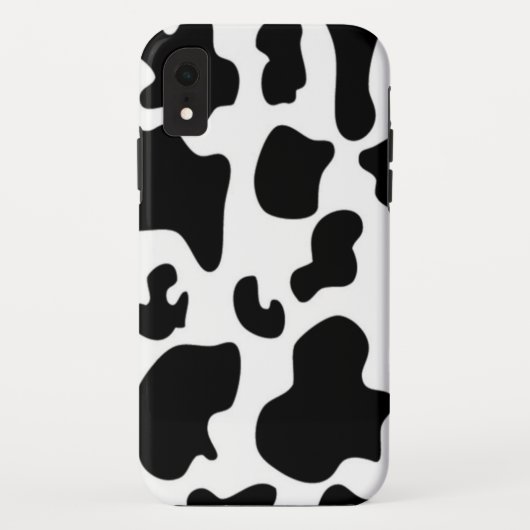 Schwarz-Weiß-Kuh Case-Mate iPhone Hülle (Rückseite)
