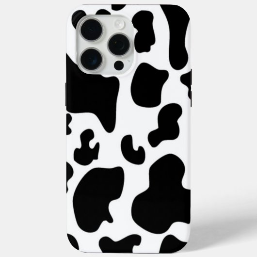 Schwarz-Weiß-Kuh Case-Mate iPhone Hülle (Rückseite)
