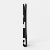 Schwarz-Weiß-Kuh Case-Mate iPhone Hülle (Hinten/Links)