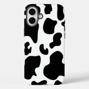 Schwarz-Weiß-Kuh iPhone 16 Plus Hülle