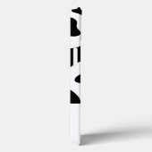 Schwarz-Weiß-Kuh-Druck, anfänglicher Farbblock Case-Mate iPhone Hülle (Rückseite / Rechts)