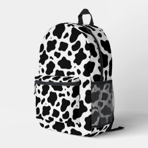Schwarz-Weiß-Kuh-Druck Bedruckter Rucksack