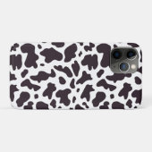 Schwarz-Weiß-Kuh-Druck Minimal modern Case-Mate iPhone Hülle (Rückseite (Horizontal))