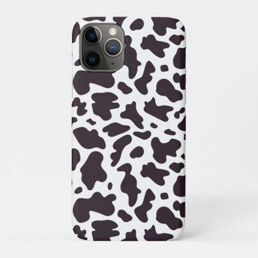 Schwarz-Weiß-Kuh-Druck Minimal modern Case-Mate iPhone Hülle (Rückseite)