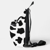 Schwarz-Weiß-Kuh-Flecken Kreuzkörperbeutel Crossbody Bag (Rechts)