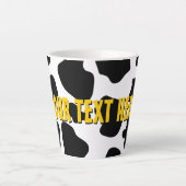 Schwarz-Weiß-Kuh-Flecken Latte Tasse Geschenk (Vorderseite)