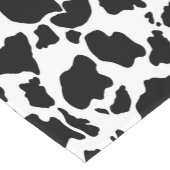 Schwarz-Weiß-Kuh-Hautfarbe Tierdruck Kurzer Tischläufer (Ecke)