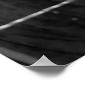 Schwarz-Weiß-Kuh hinter Barbed Wire Fence 16x20 Poster (Ecke)