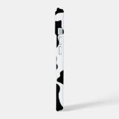 Schwarz-Weiß-Kuh iPhone 15 Hülle (Linke Seite)