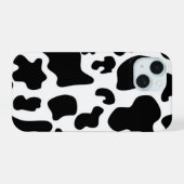 Schwarz-Weiß-Kuh iPhone 15 Hülle (Rückseite (Horizontal))