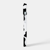 Schwarz-Weiß-Kuh iPhone 15 Hülle (Linke Seite)