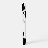 Schwarz-Weiß-Kuh iPhone 16 Hülle (Linke Seite)