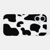 Schwarz-Weiß-Kuh iPhone 16 Hülle (Rückseite (Horizontal))