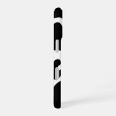 Schwarz-Weiß-Kuh iPhone 16 Hülle (Rechte Seite)
