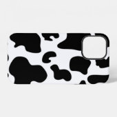 Schwarz-Weiß-Kuh iPhone Hülle (Rückseite (Horizontal))