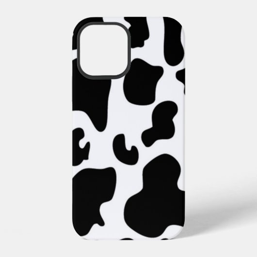 Schwarz-Weiß-Kuh iPhone Hülle (Rückseite)