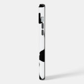 Schwarz-Weiß-Kuh iPhone Hülle (Linke Seite)