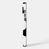 Schwarz-Weiß-Kuh iPhone Hülle (Linke Seite)