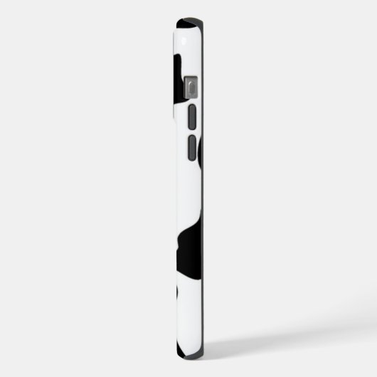 Schwarz-Weiß-Kuh iPhone Hülle (Linke Seite)