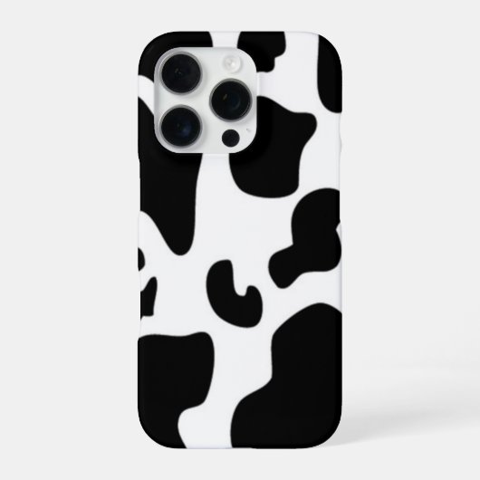 Schwarz-Weiß-Kuh iPhone Hülle (Rückseite)