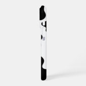 Schwarz-Weiß-Kuh iPhone Hülle (Linke Seite)
