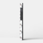 Schwarz-Weiß-Kuh-Muster. Case-Mate iPhone Hülle (Rückseite / Links)