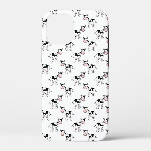 Schwarz-Weiß-Kuh-Muster. Case-Mate iPhone Hülle (Rückseite)
