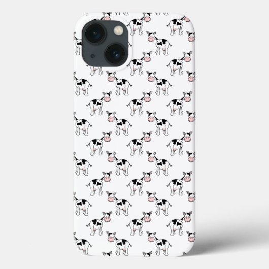 Schwarz-Weiß-Kuh-Muster. Case-Mate iPhone Hülle (Rückseite)
