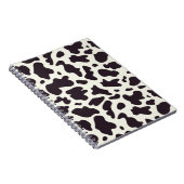 Schwarz-Weiß-Kuh-Muster DruckNotebook Notizblock (Rechte Seite)